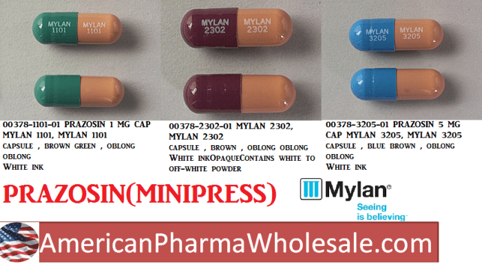 Prazosin 2mg cap mylan pharma 1000 rx item brand minipress