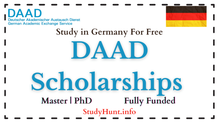 Daad scholarship application