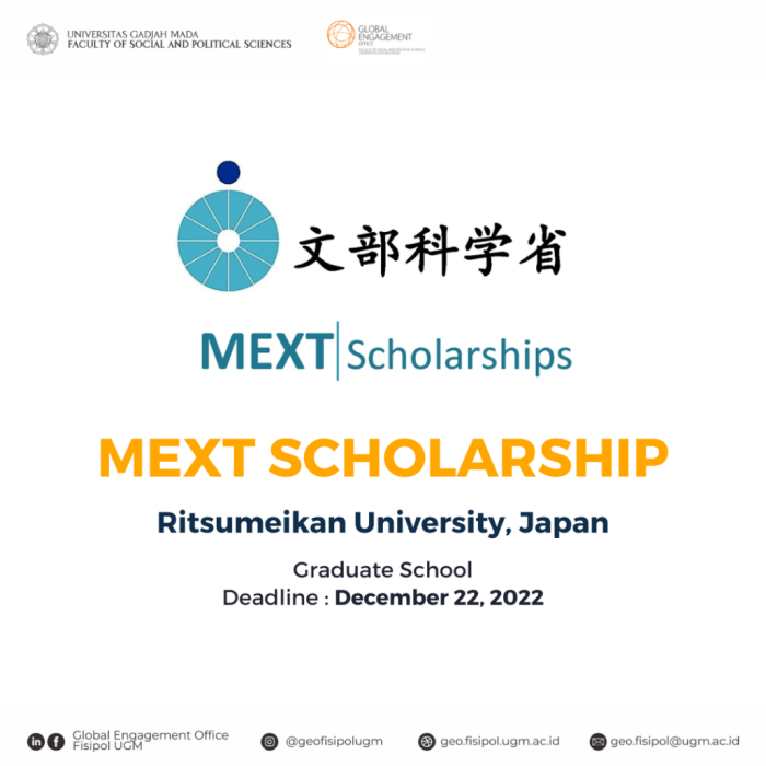 Mext scholarships miami