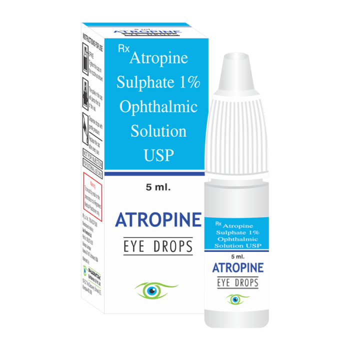 Atropine eye drops