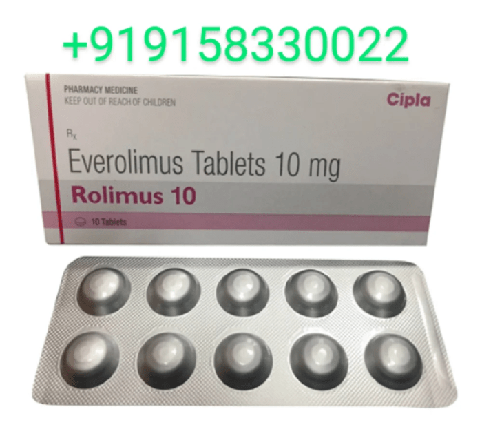 Everolimus medicamento conocido aprende